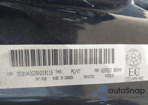 2008 Dodge Charger from USA, damaged, VIN 2B3KA43G28H219119